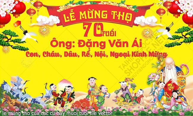 le mung tho cua cac cu bay muoi tuoi file vector